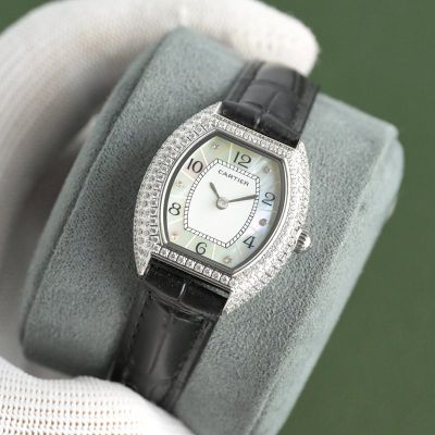 Cartier Tortue 27.5*33mm C1Ct163 Movement Swarovski Diamond Watch